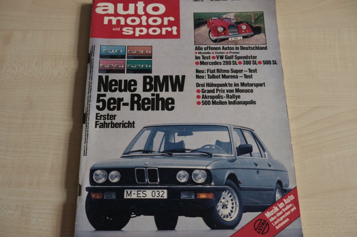 Deckblatt Auto Motor und Sport (12/1981)